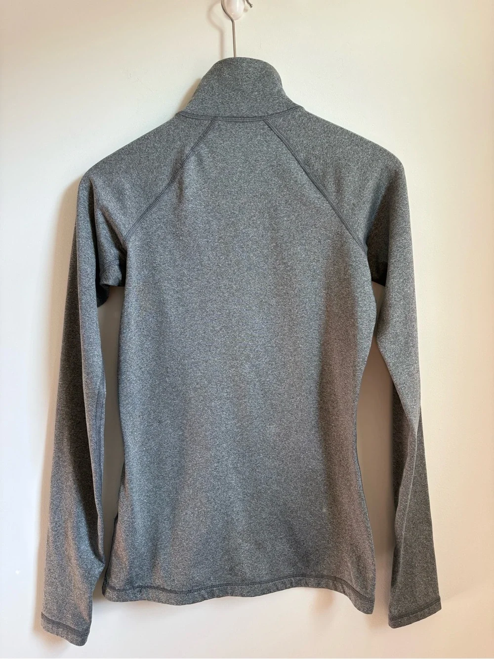 Nike Pro Dri-Fit 1/4 Zip Pullover Women's Gray Long Sleeve S